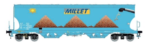 LS Models LS30588 - H0 - Silowagen MILLET, SNCF, Ep. VI - Wagen 1